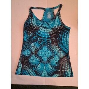 Danskin Now Yoga M 8/10 Dri-More Tech Tank Attached Shelf Bra